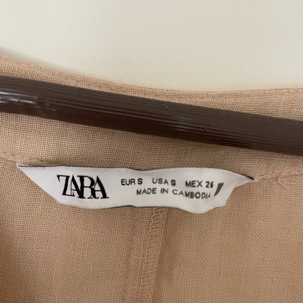 Zara Beige Midi Dress - Picture 6 of 7
